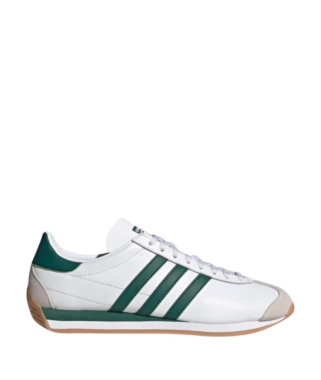 ADIDAS Белые кожаные низкие кроссовки / кеды, фото 1