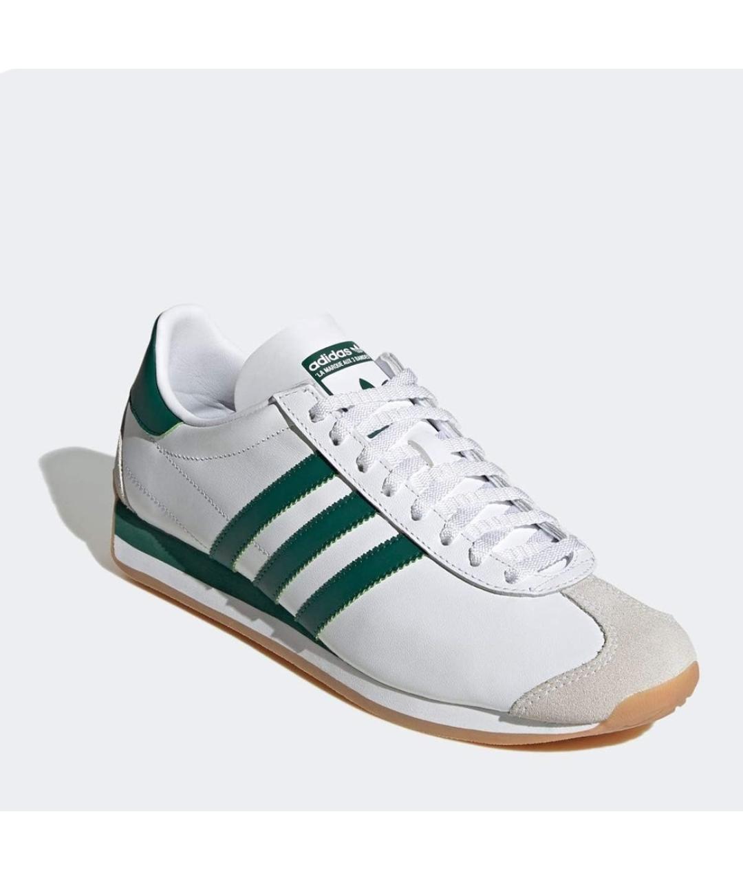 ADIDAS Белые кожаные низкие кроссовки / кеды, фото 2