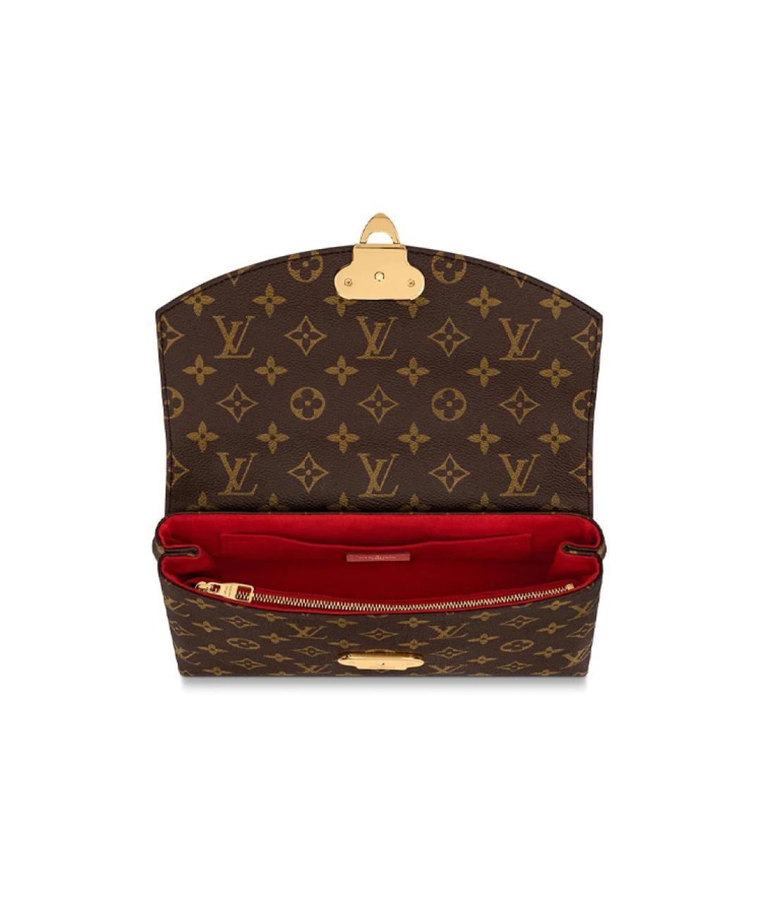 LOUIS VUITTON Коричневая сумка через плечо, фото 4