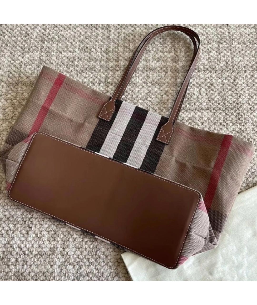 BURBERRY Бежевая сумка тоут, фото 6