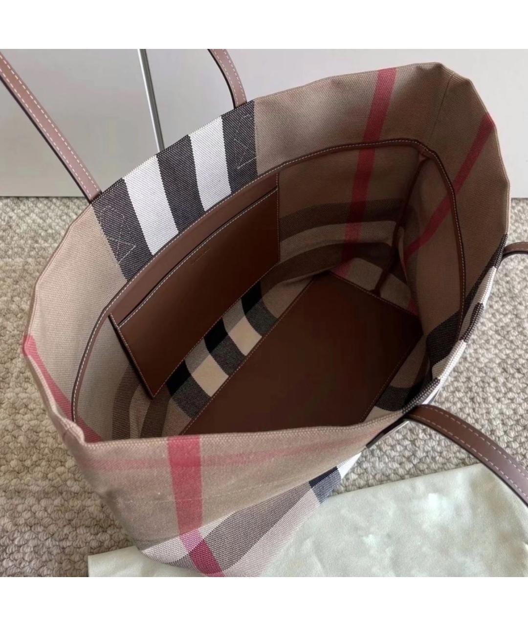 BURBERRY Бежевая сумка тоут, фото 7