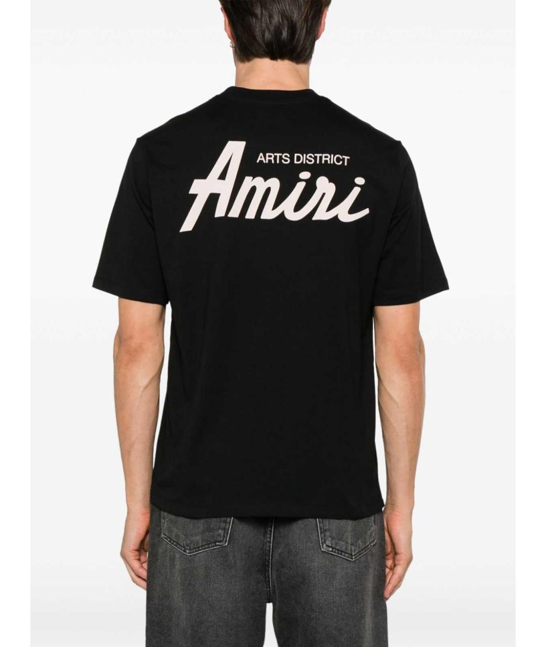 AMIRI Черная хлопковая футболка, фото 3