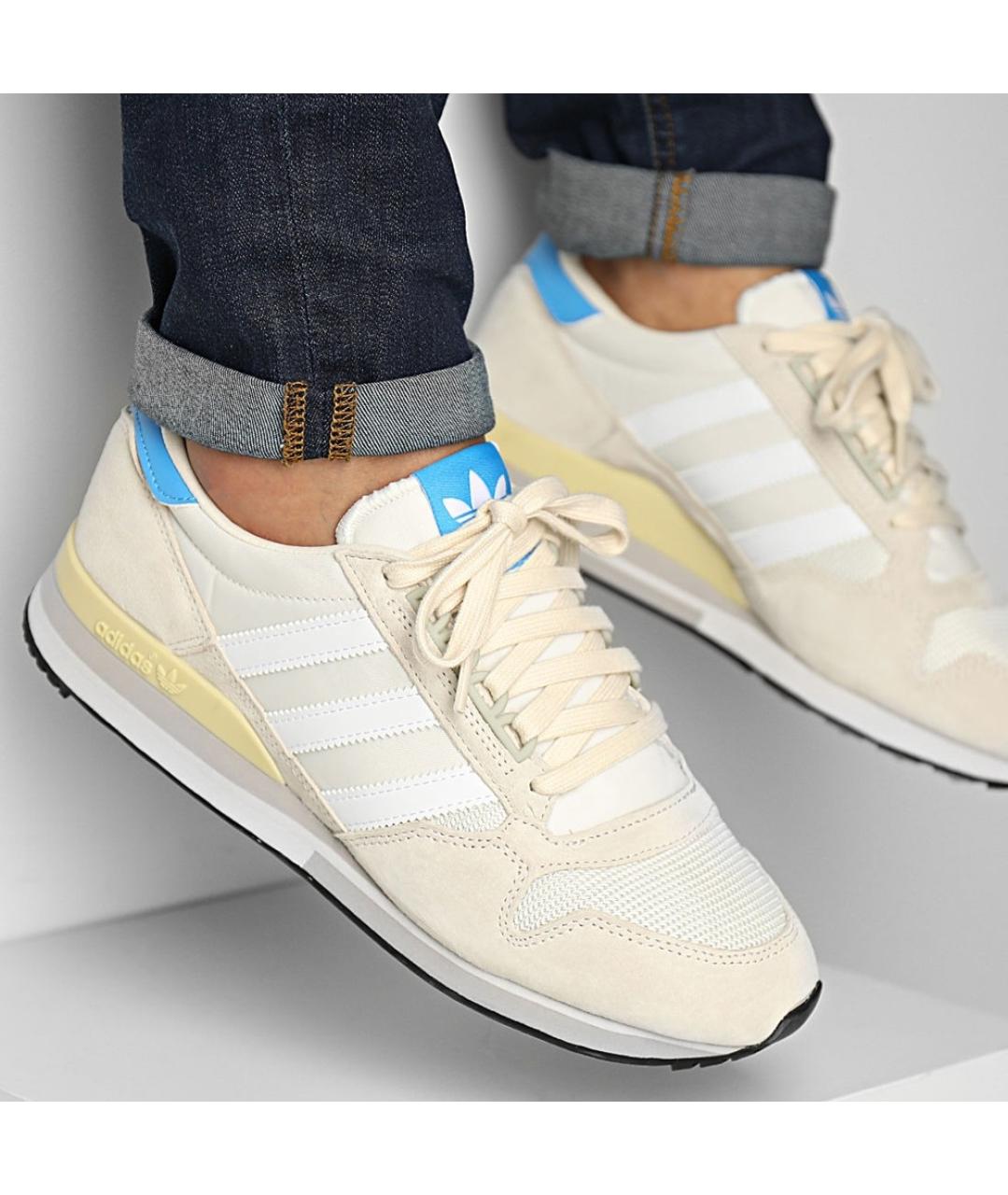 ADIDAS Бежевые замшевые низкие кроссовки / кеды, фото 6