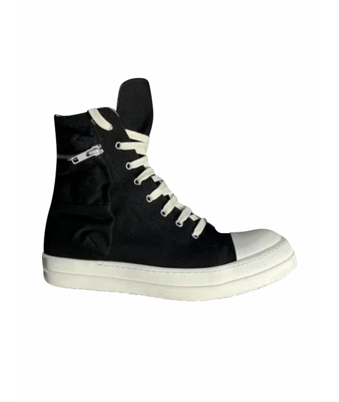RICK OWENS DRKSHDW Черные высокие кроссовки / кеды, фото 1