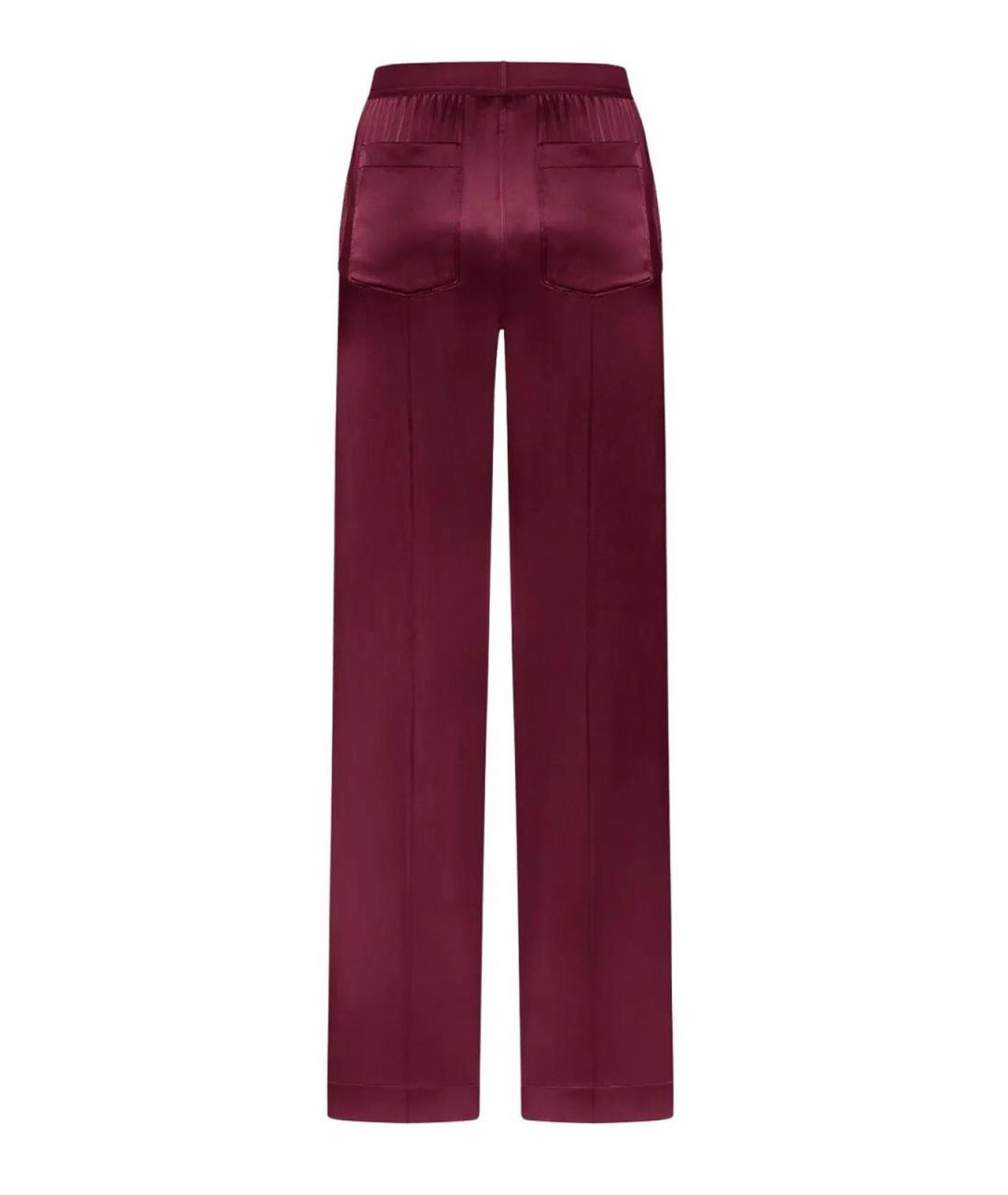 TOM FORD Фиолетовые шелковые прямые брюки, фото 2