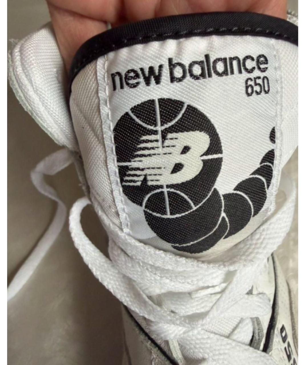 NEW BALANCE Белые замшевые высокие кроссовки / кеды, фото 7