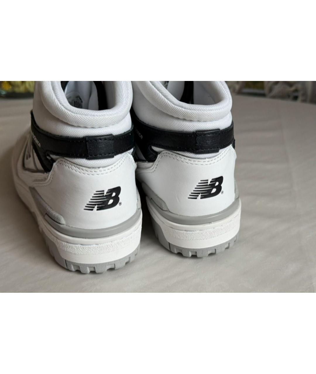 NEW BALANCE Белые замшевые высокие кроссовки / кеды, фото 4
