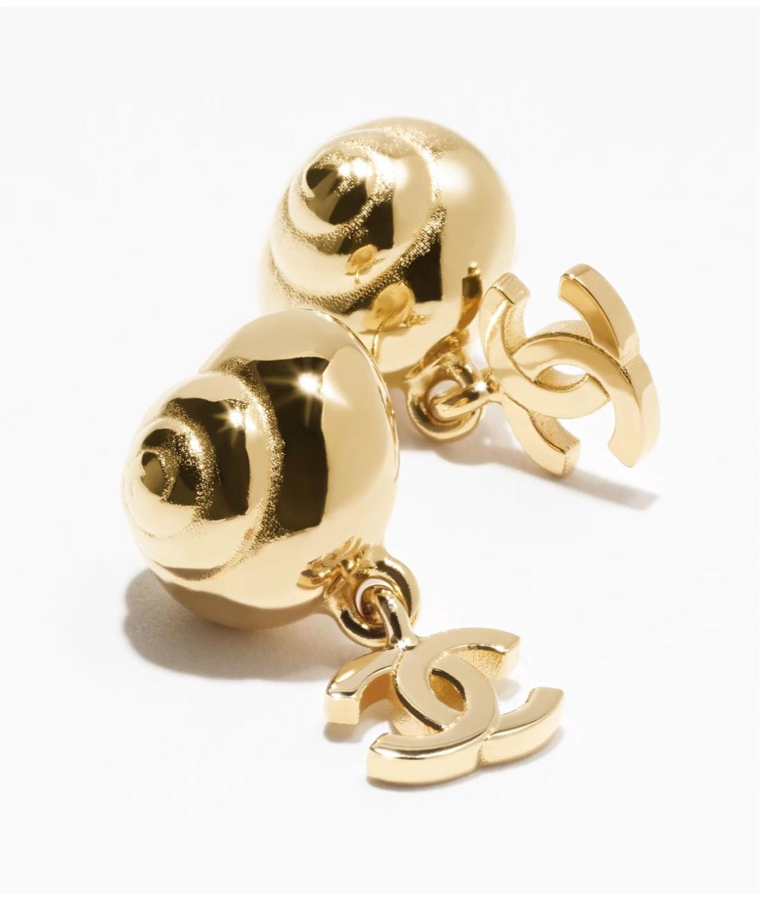 CHANEL Золотые серьги, фото 5