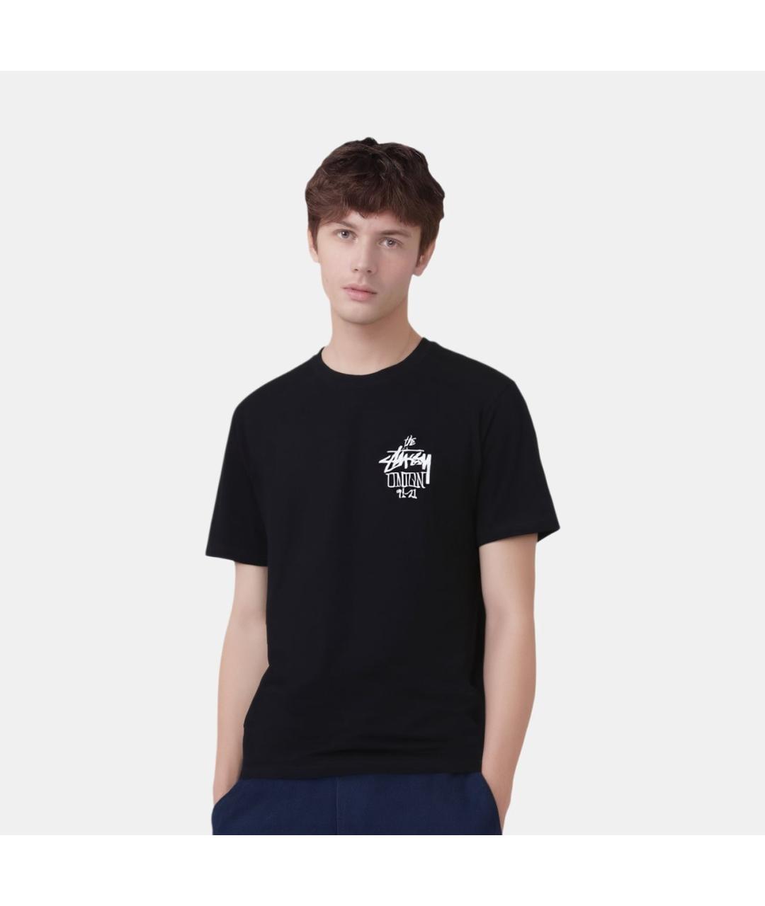 STUSSY Черная футболка, фото 3
