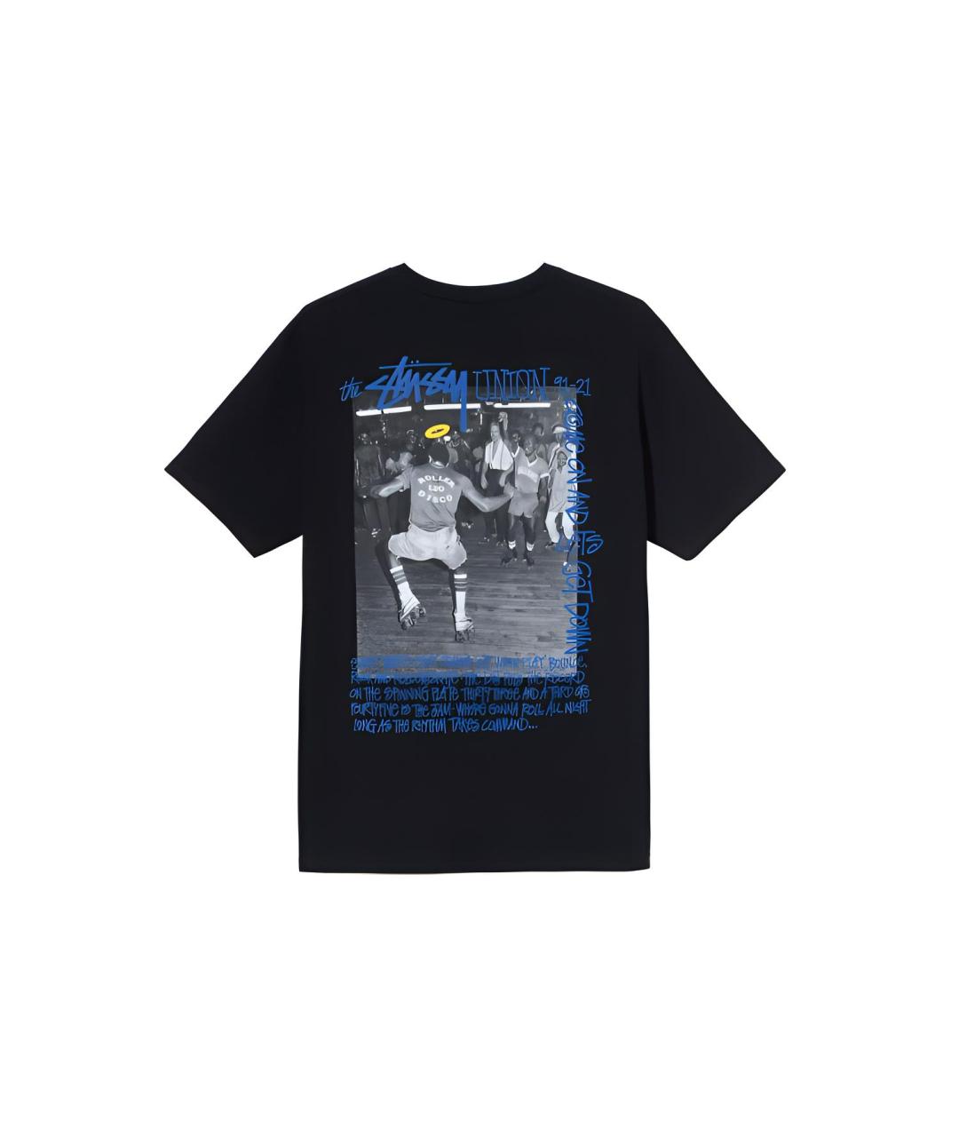 STUSSY Черная футболка, фото 2