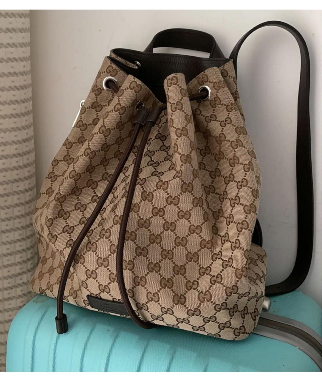 GUCCI Коричневый рюкзак, фото 7