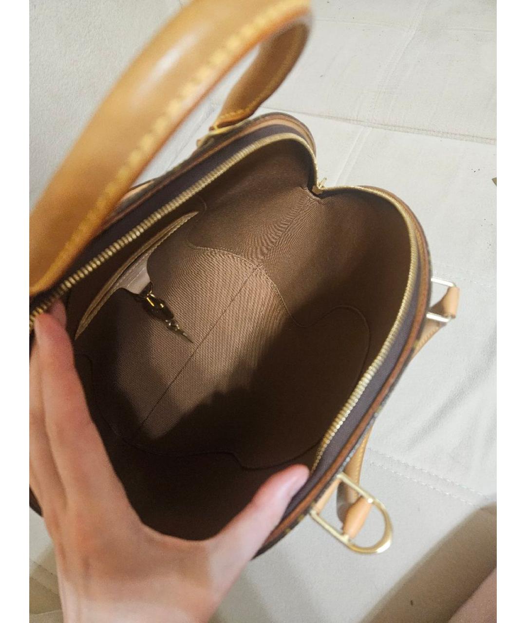 LOUIS VUITTON Коричневая сумка с короткими ручками, фото 4