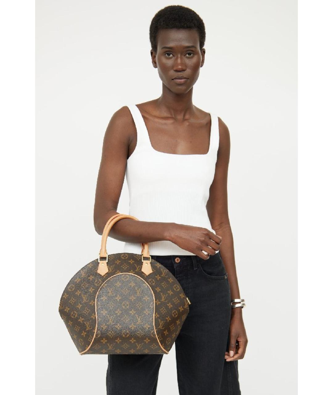 LOUIS VUITTON Коричневая сумка с короткими ручками, фото 6