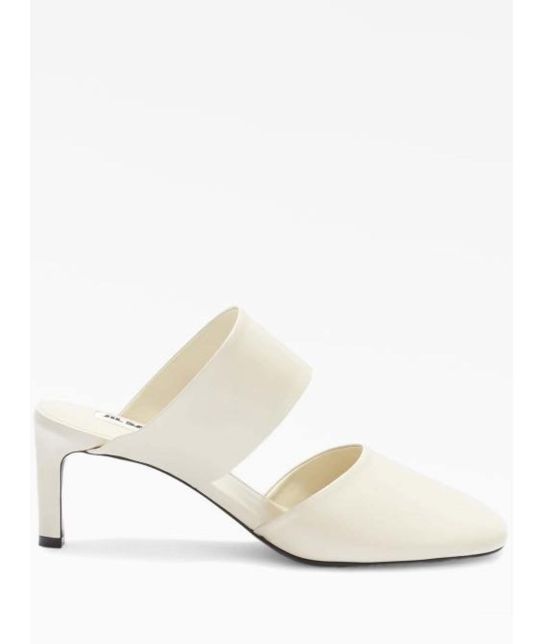 JIL SANDER Белые кожаные лоферы, фото 4
