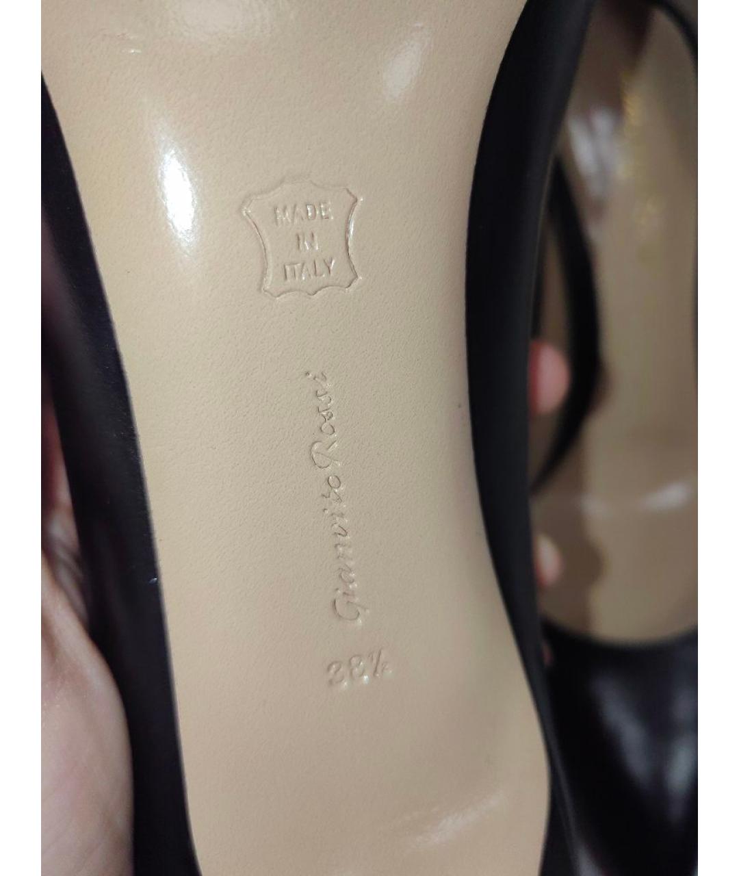 GIANVITO ROSSI Черные кожаные туфли, фото 6