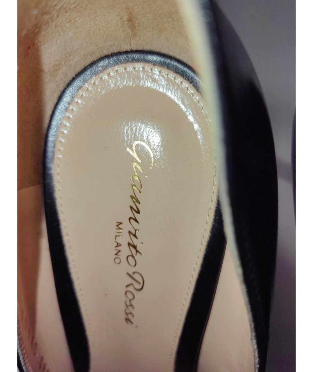 GIANVITO ROSSI Черные кожаные туфли, фото 5