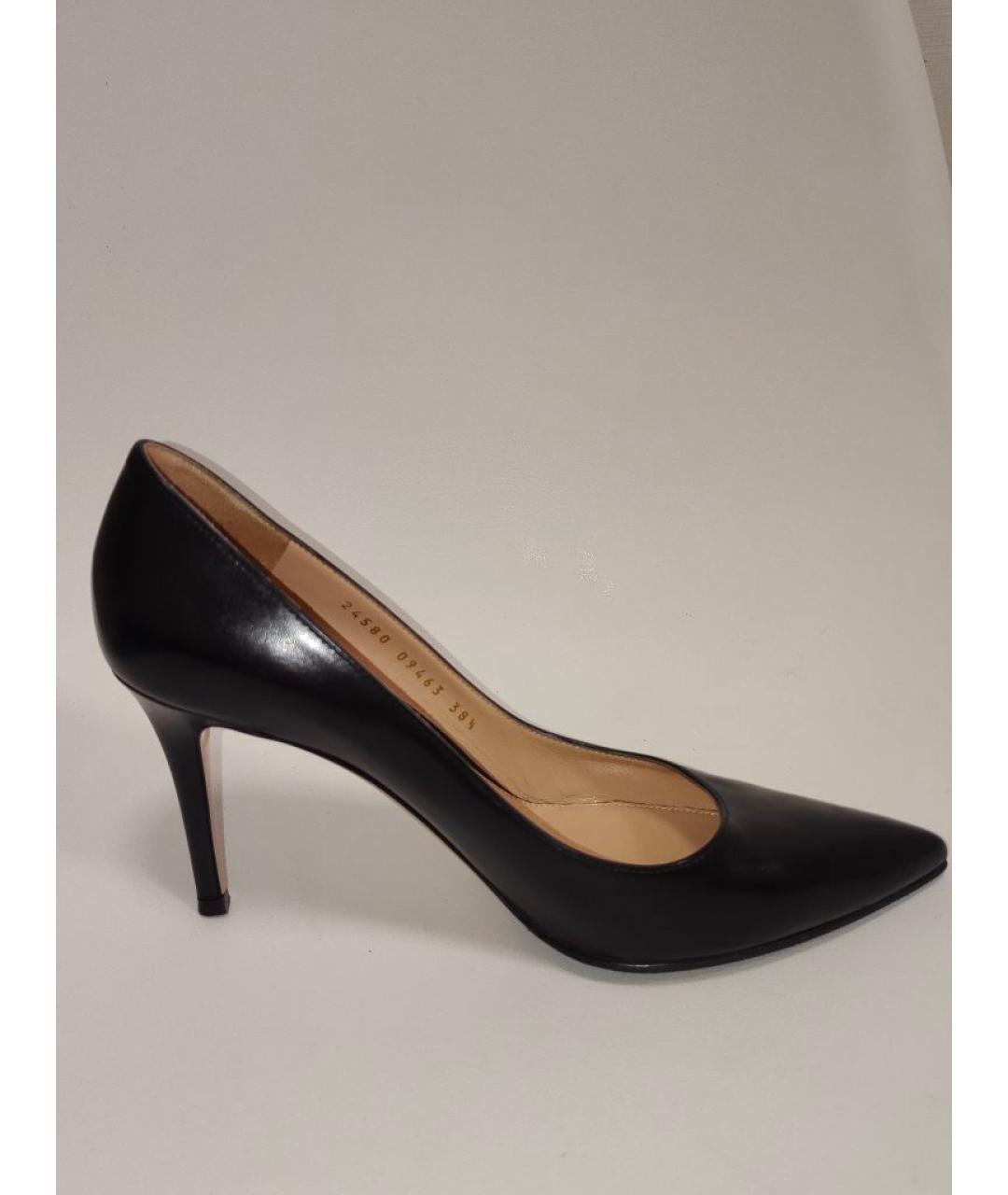 GIANVITO ROSSI Черные кожаные туфли, фото 7