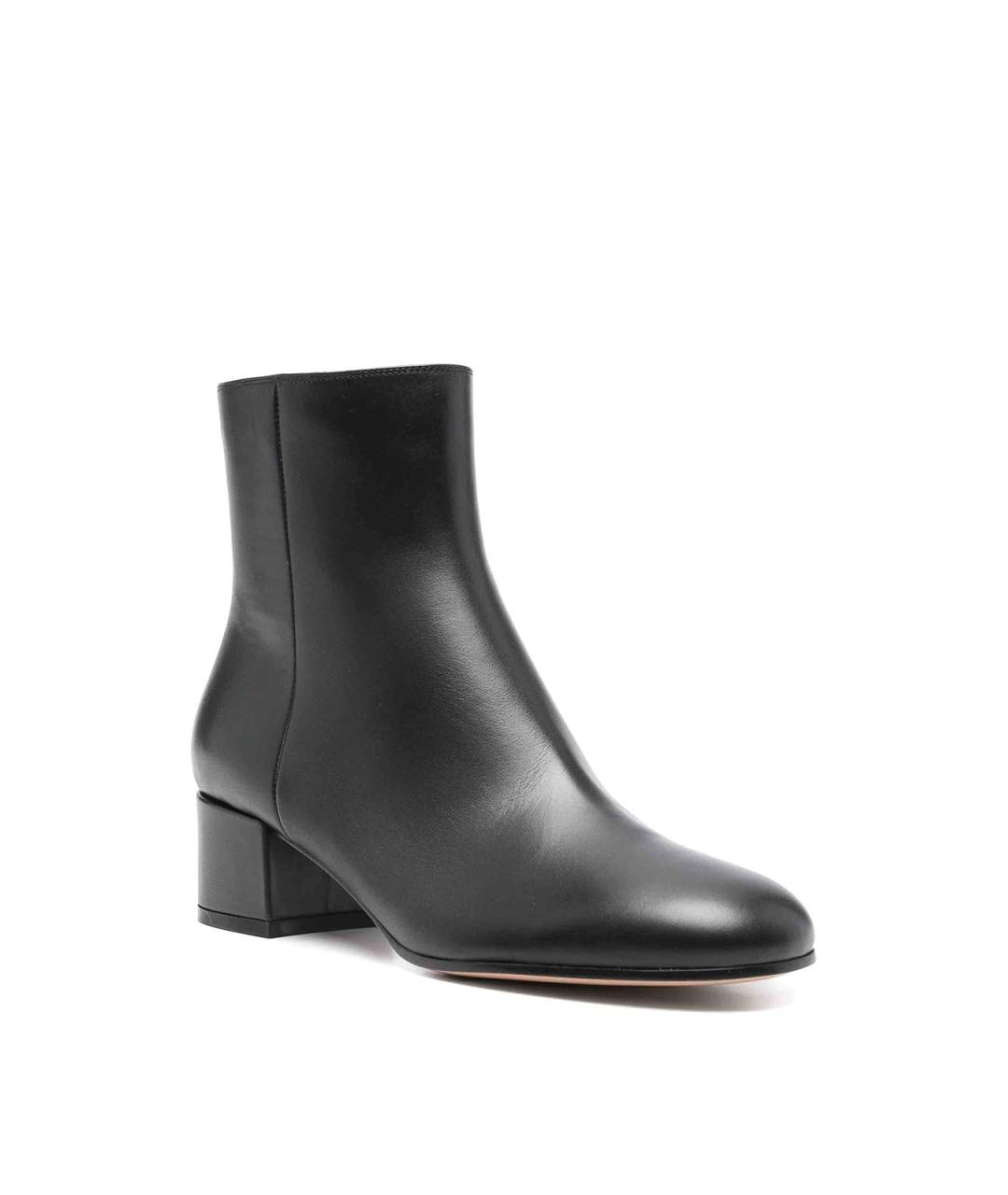 GIANVITO ROSSI Черные кожаные ботинки, фото 2
