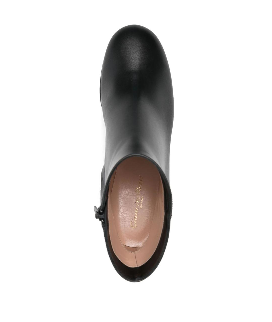 GIANVITO ROSSI Черные кожаные ботинки, фото 4