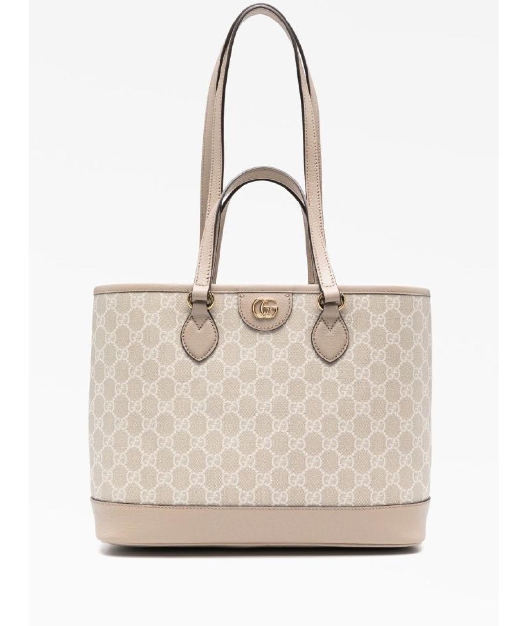 GUCCI Бежевая сумка тоут, фото 8