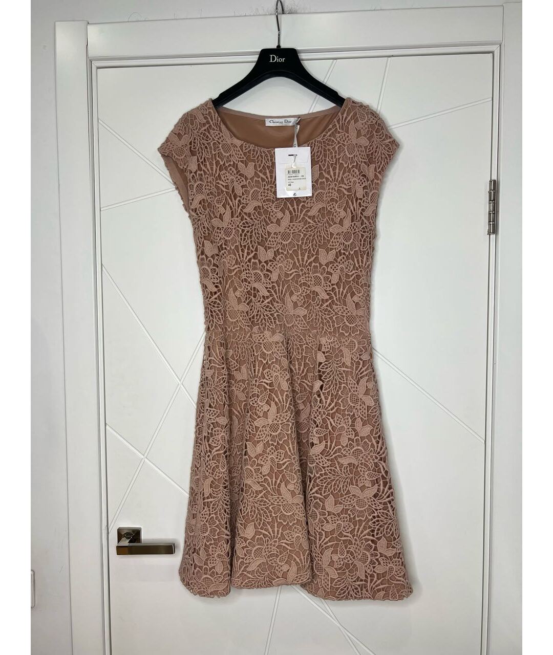 CHRISTIAN DIOR Розовое шерстяное повседневное платье, фото 2