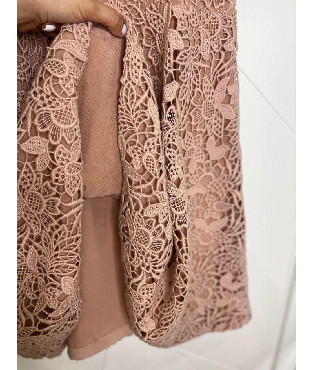 CHRISTIAN DIOR Розовое шерстяное повседневное платье, фото 3