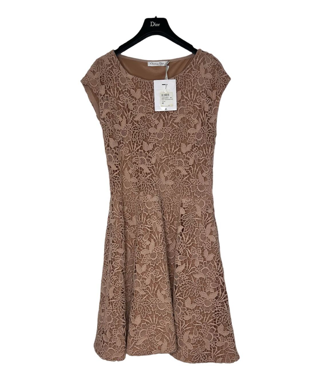 CHRISTIAN DIOR Розовое шерстяное повседневное платье, фото 7