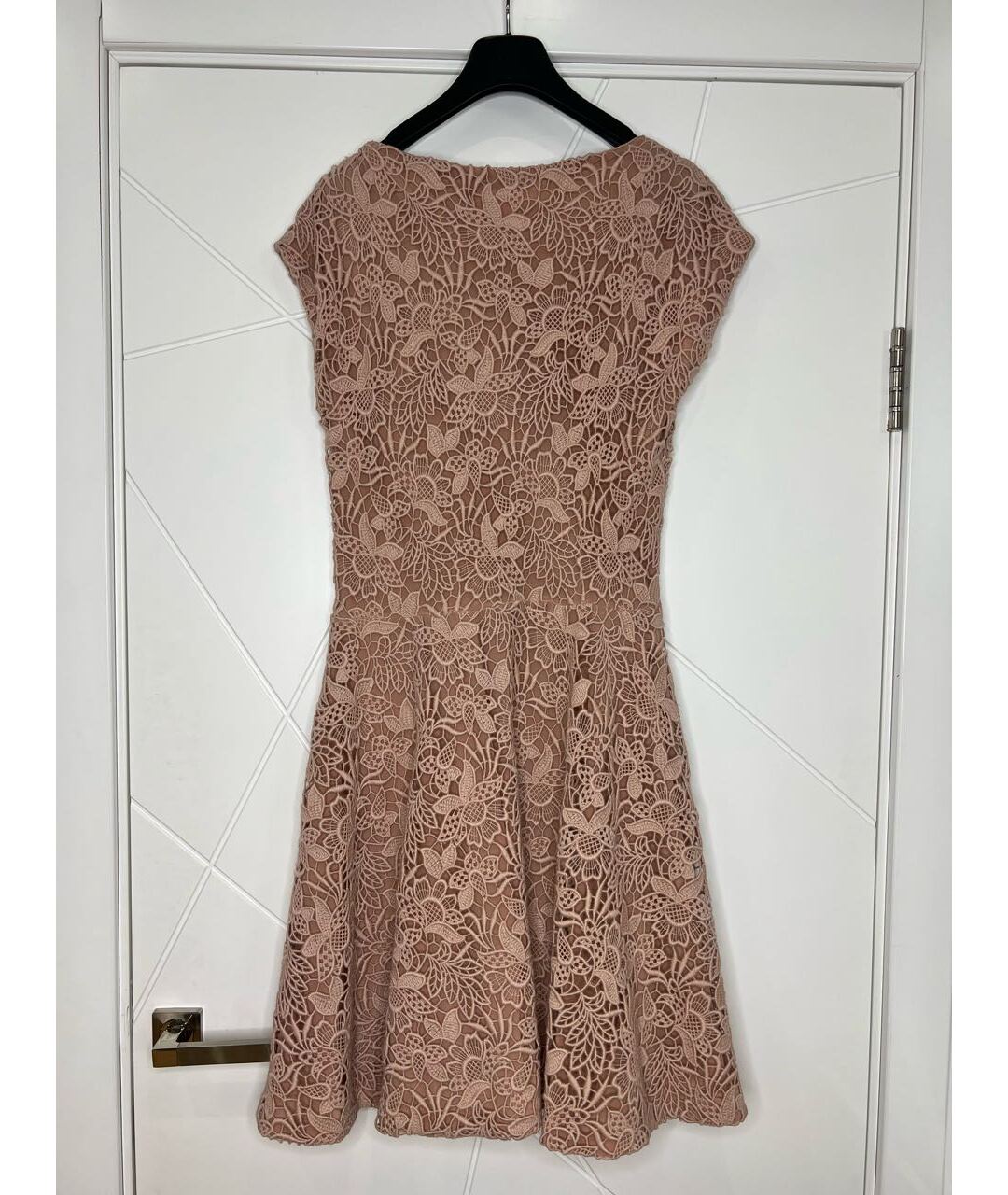 CHRISTIAN DIOR Розовое шерстяное повседневное платье, фото 6