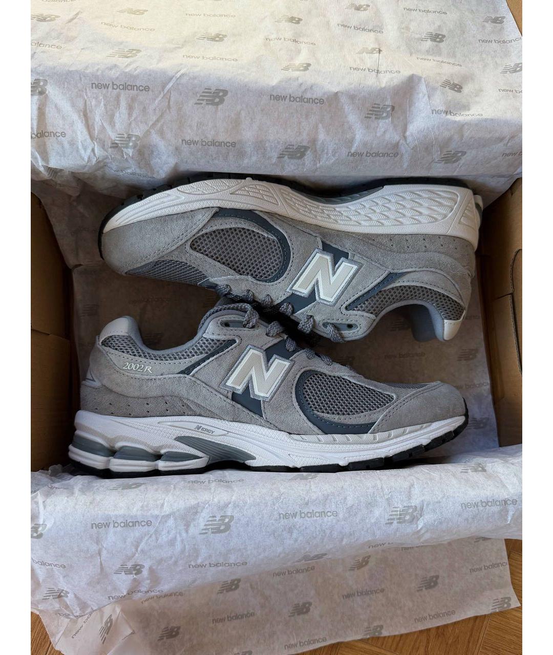 NEW BALANCE Серые замшевые кроссовки, фото 6