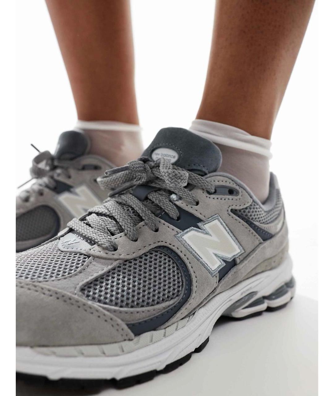 NEW BALANCE Серые замшевые кроссовки, фото 3