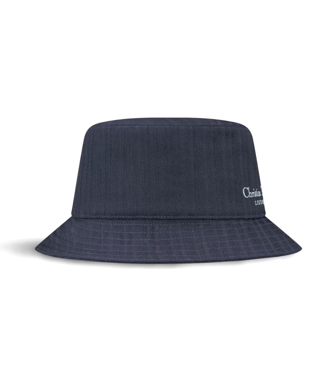 CHRISTIAN DIOR Темно-синяя шерстяная шляпа, фото 2