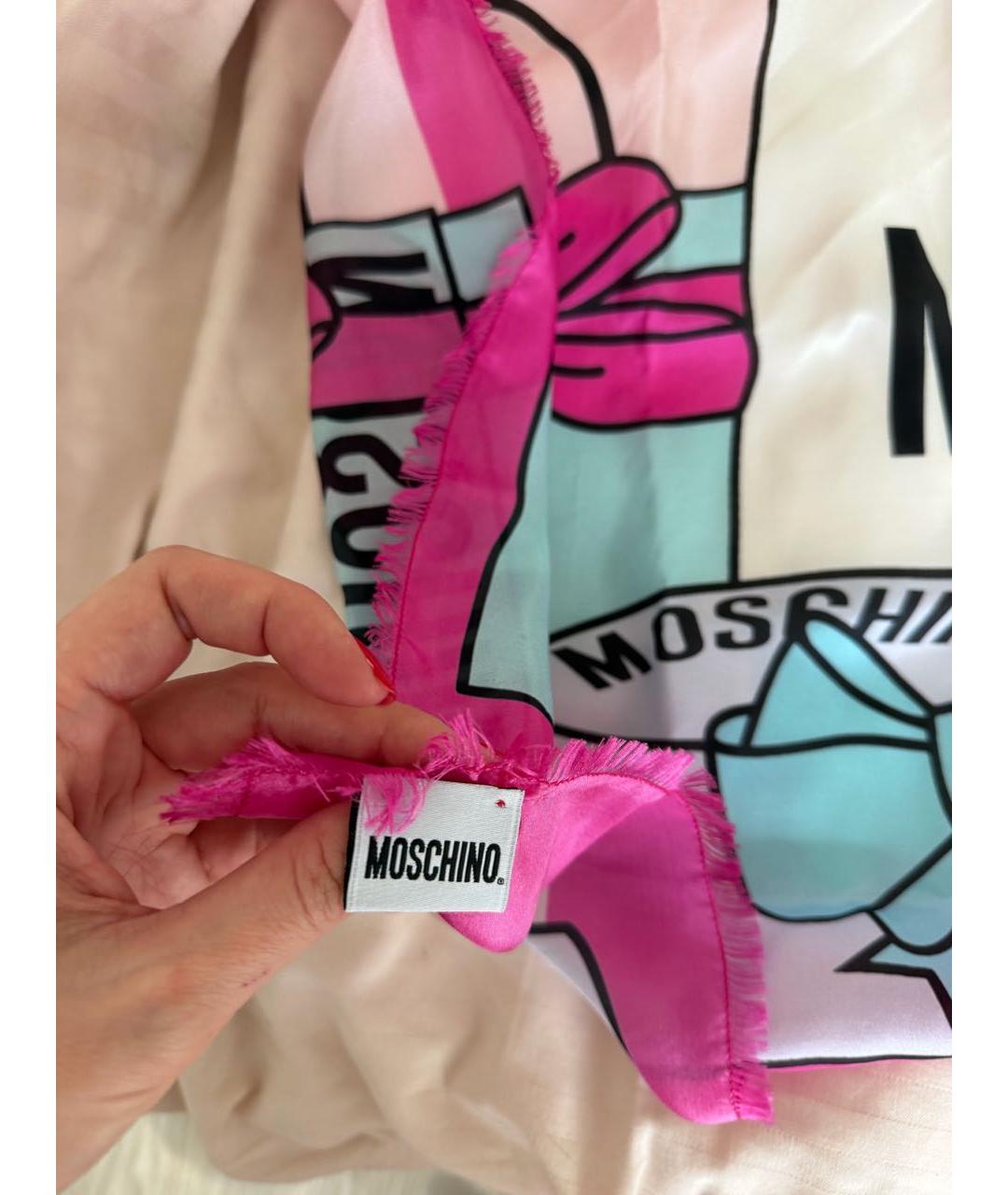 MOSCHINO Розовый платок, фото 2