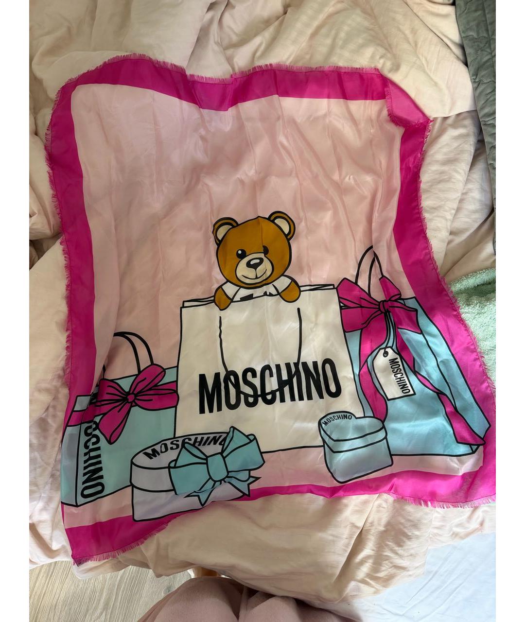 MOSCHINO Розовый платок, фото 4