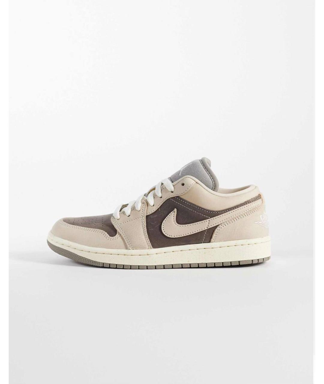 NIKE Бежевые кожаные кроссовки, фото 8