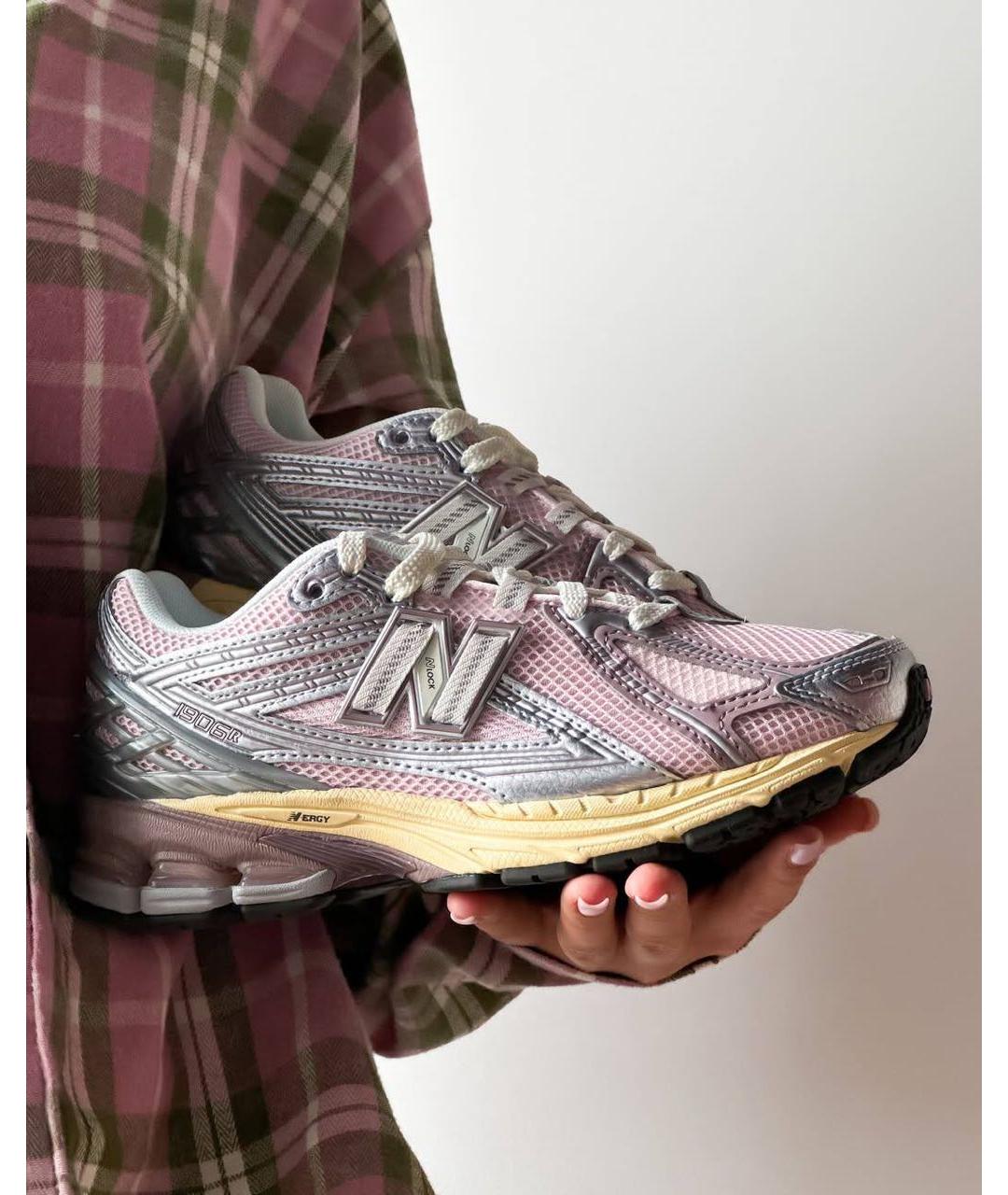 NEW BALANCE Розовые текстильные кроссовки, фото 3