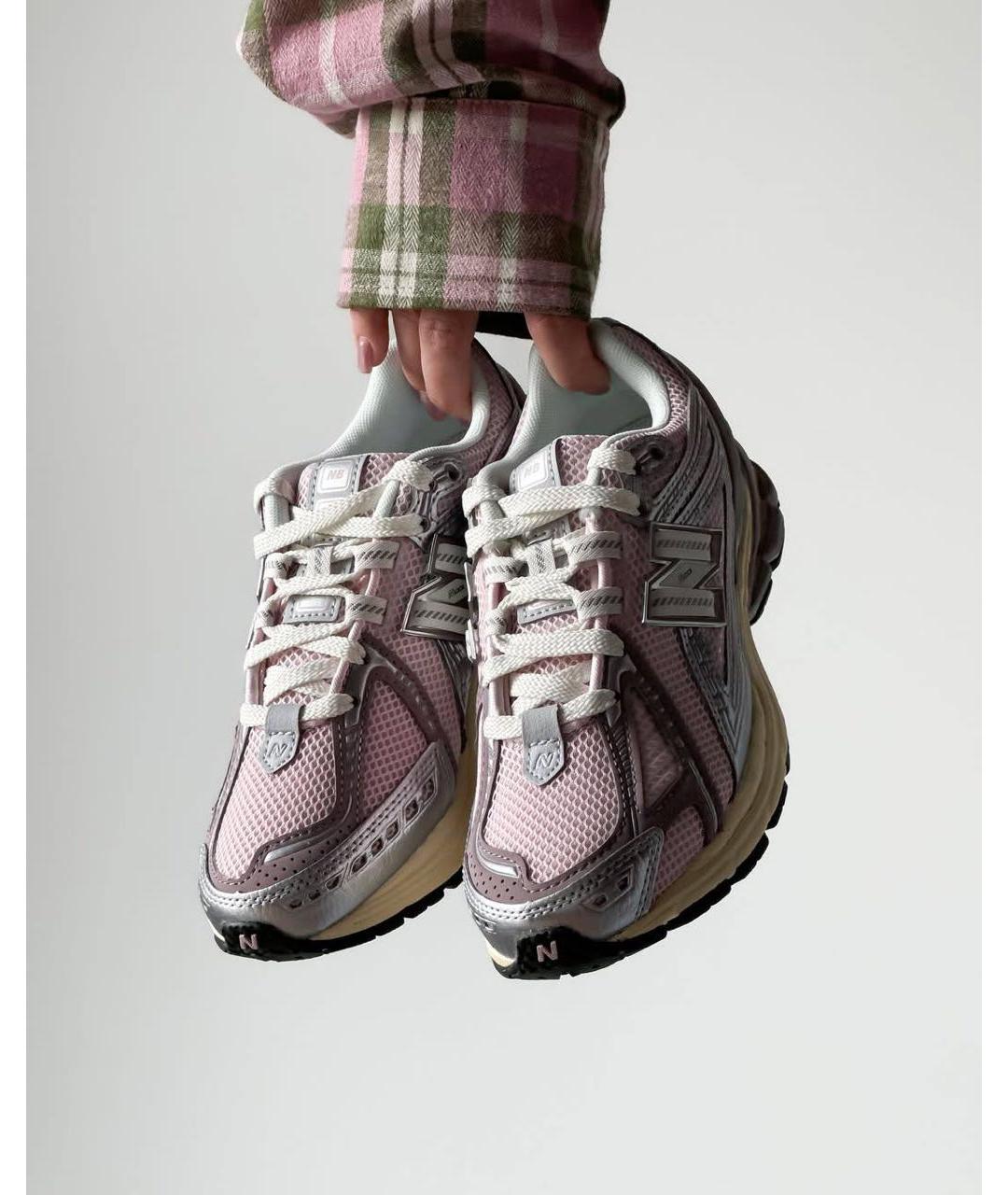 NEW BALANCE Розовые текстильные кроссовки, фото 4