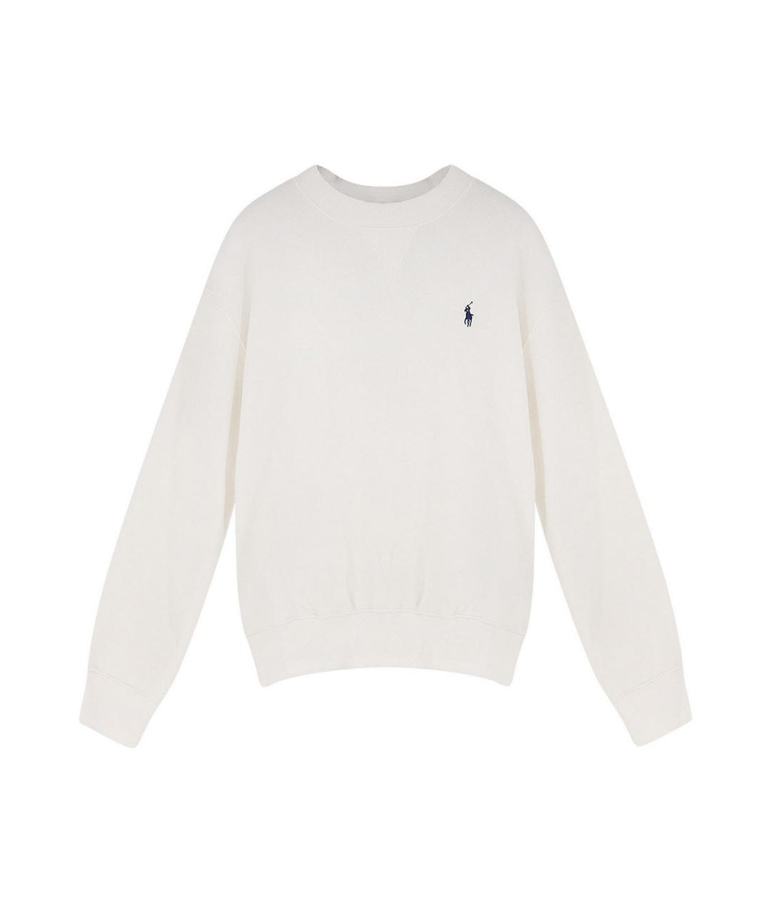 POLO RALPH LAUREN Белый хлопковый джемпер / свитер, фото 1