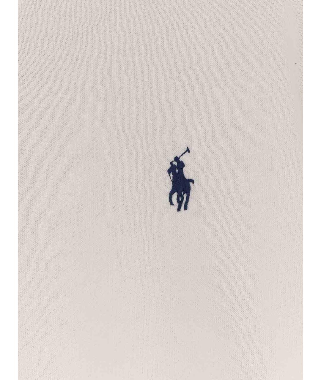 POLO RALPH LAUREN Белый хлопковый джемпер / свитер, фото 3
