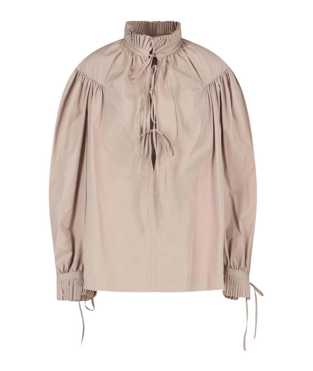 DRIES VAN NOTEN Бежевая хлопковая рубашка, фото 1