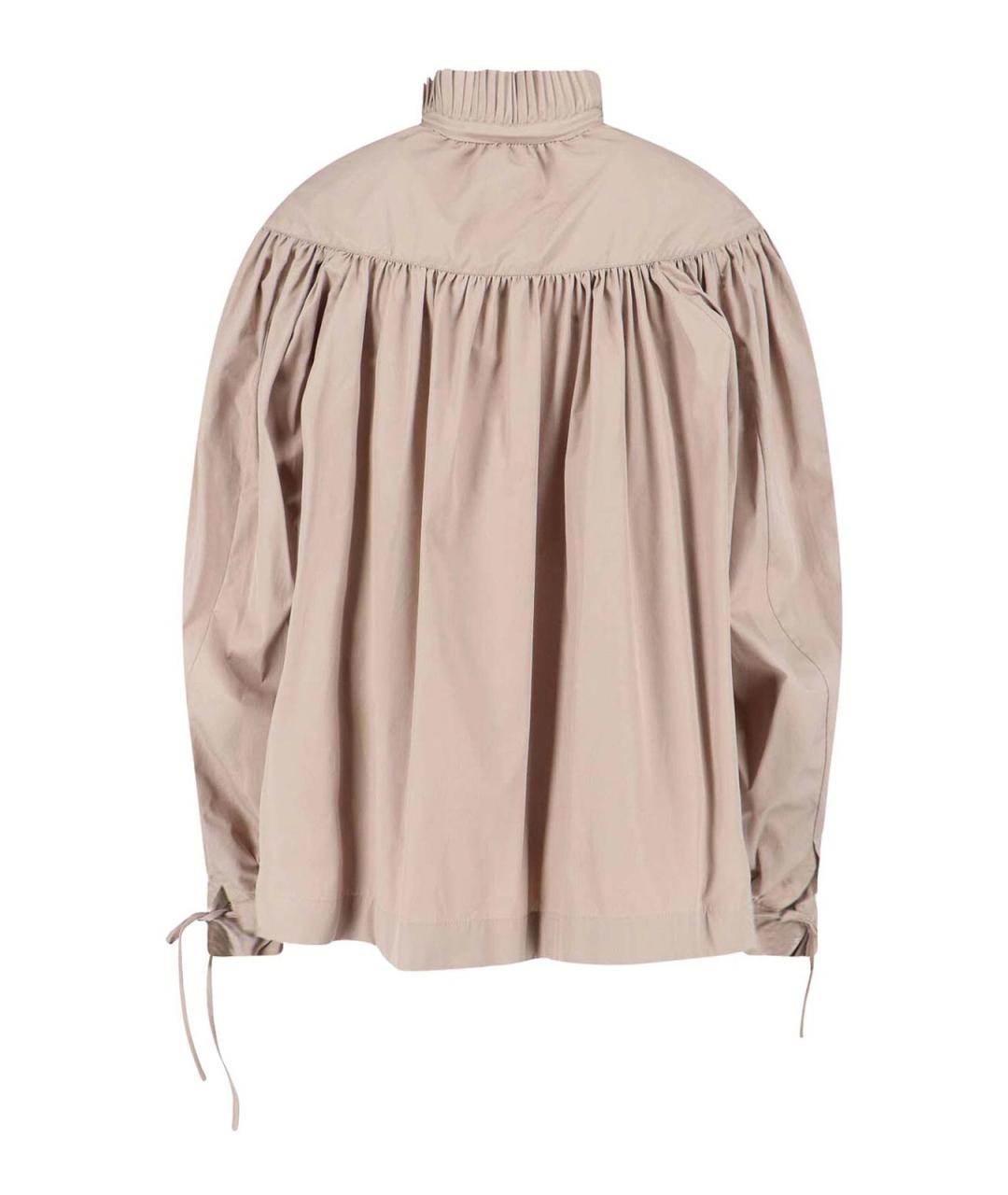 DRIES VAN NOTEN Бежевая хлопковая рубашка, фото 2
