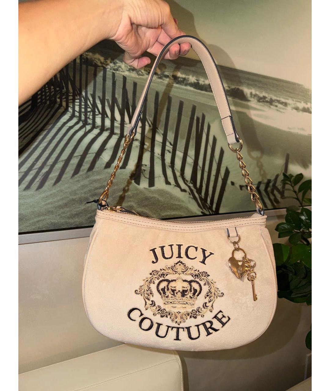 JUICY COUTURE Бежевая сумка через плечо, фото 8