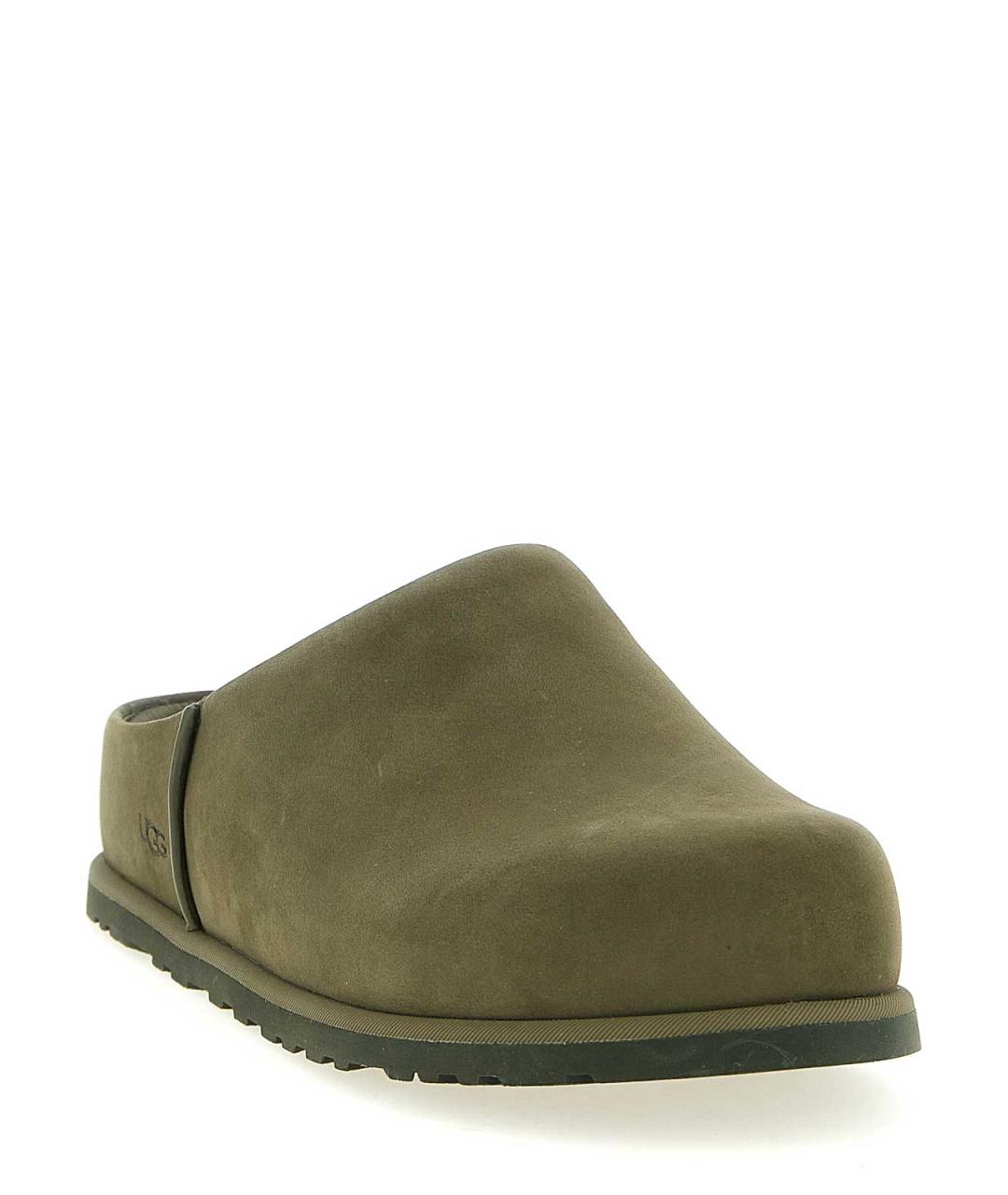 UGG Зеленые кожаные слипоны, фото 2