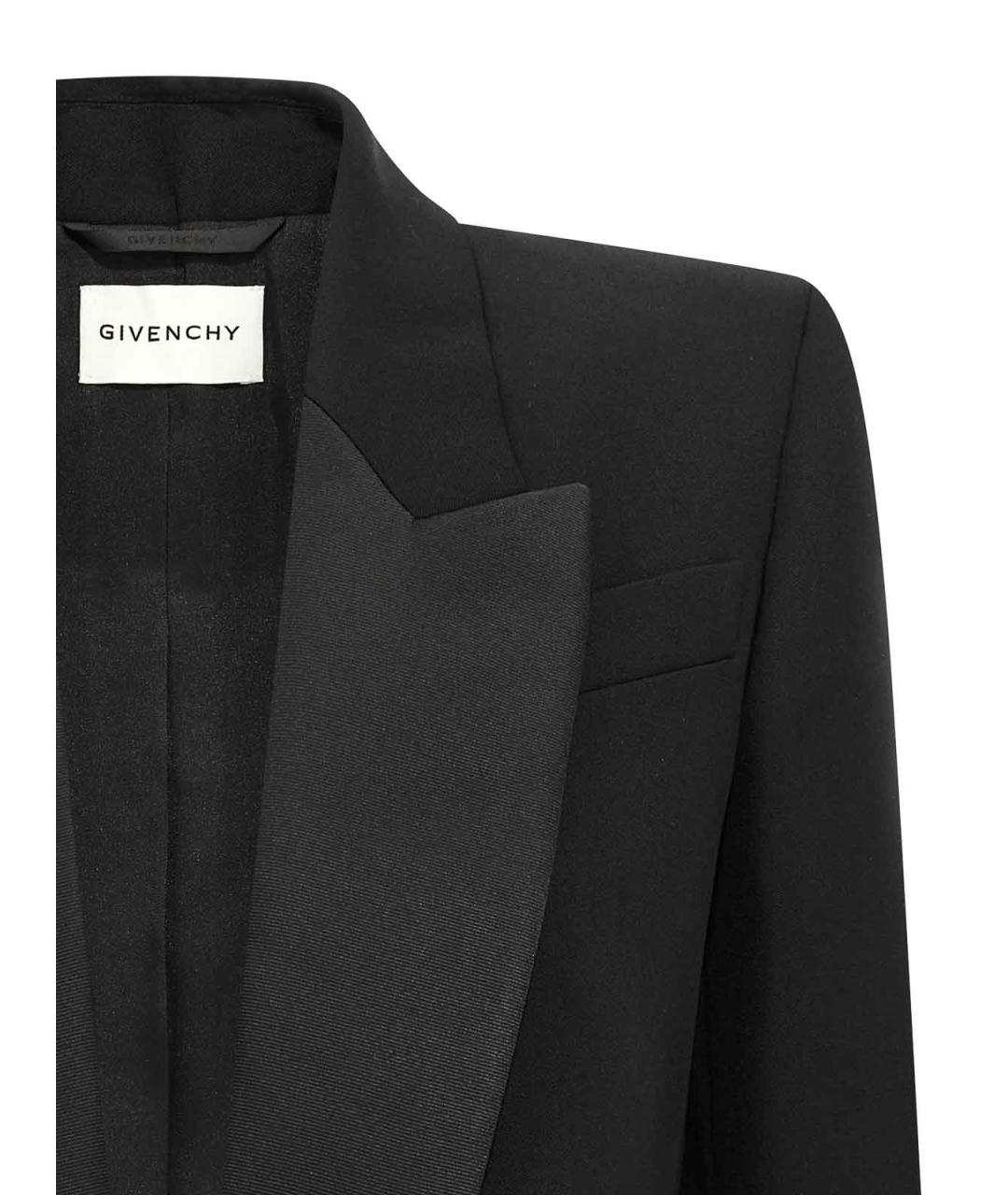 GIVENCHY Черный шерстяной жакет/пиджак, фото 3