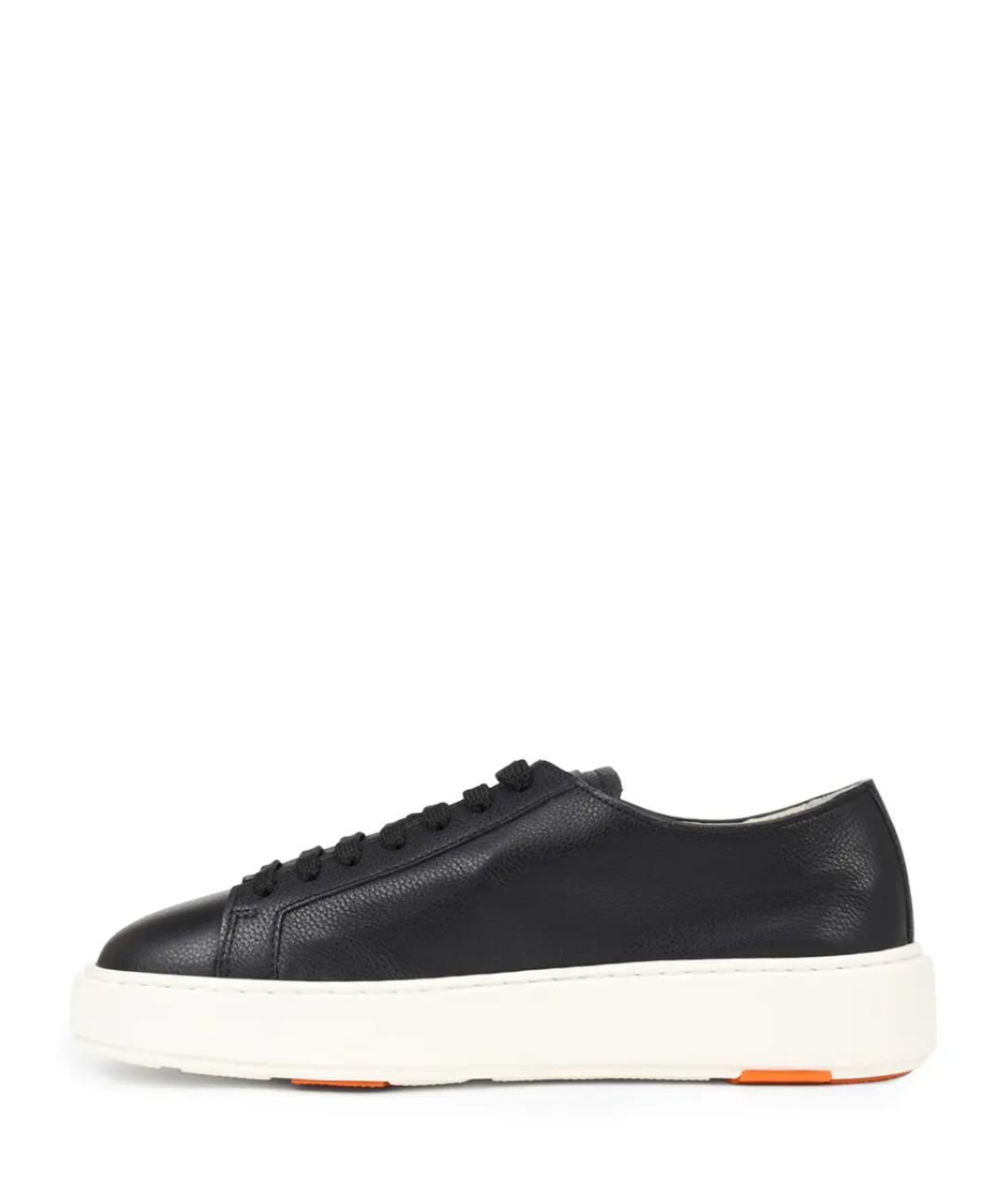SANTONI Черные кеды, фото 3