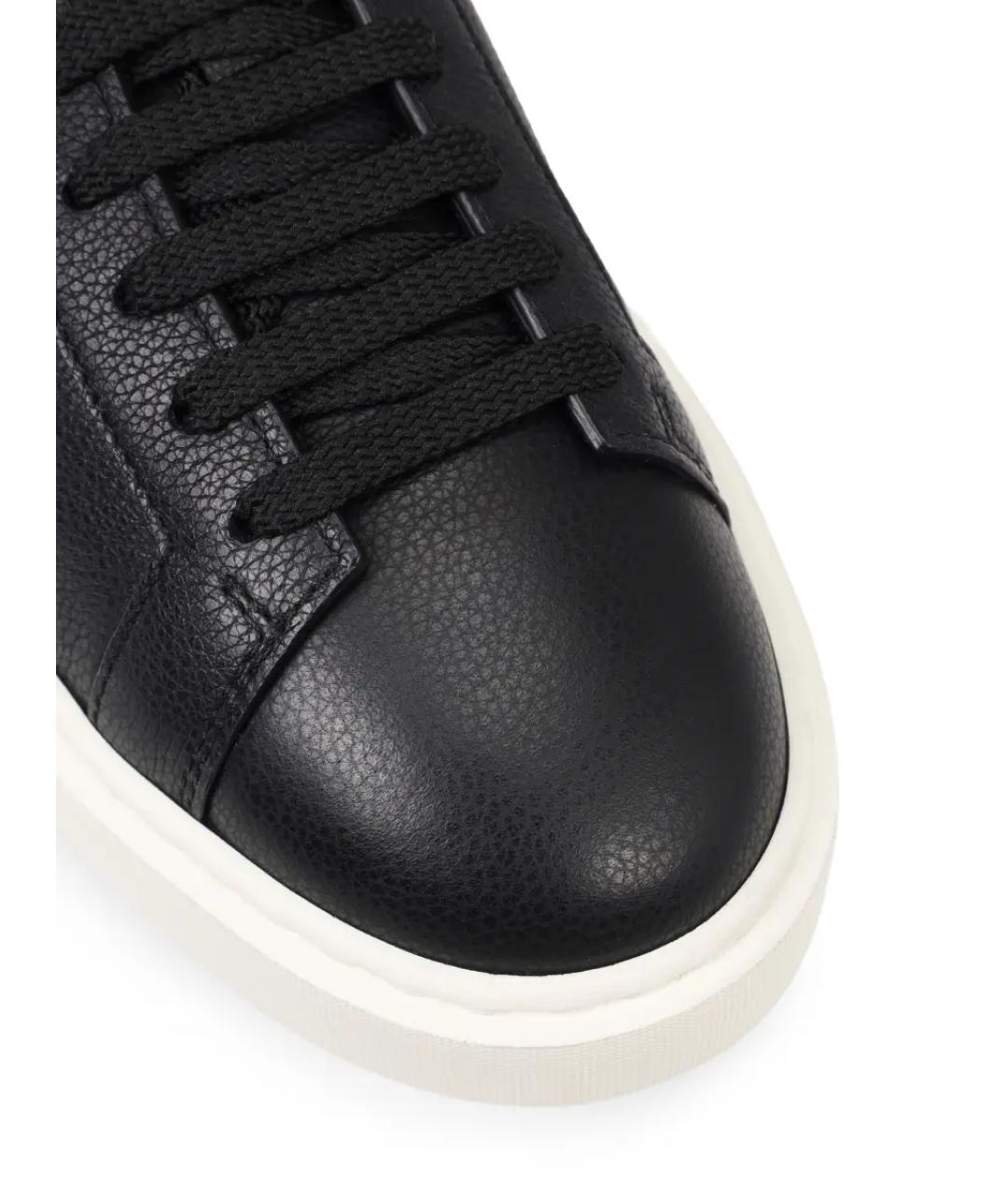 SANTONI Черные кеды, фото 5