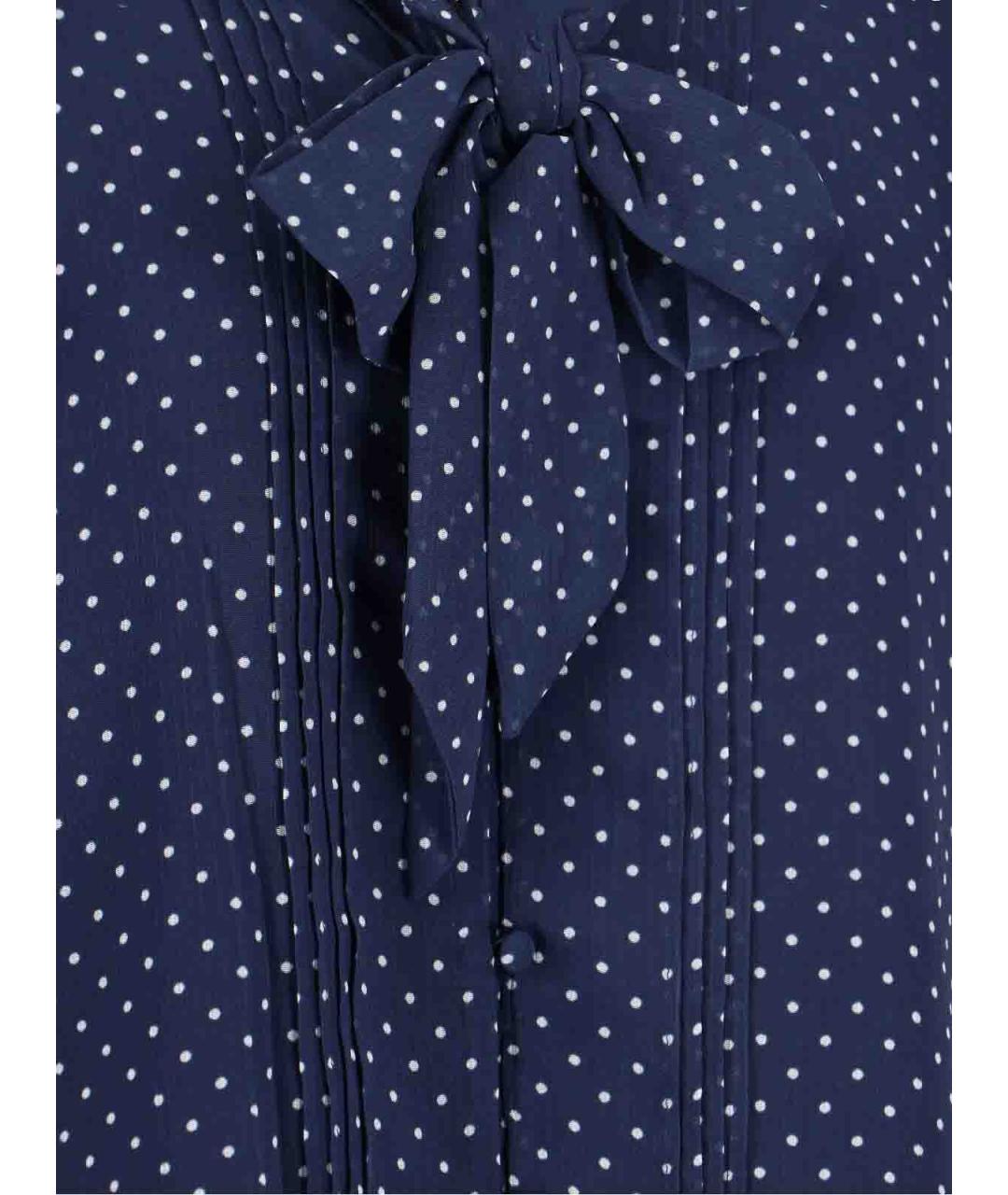 RALPH LAUREN Синяя полиэстеровая блузы, фото 3