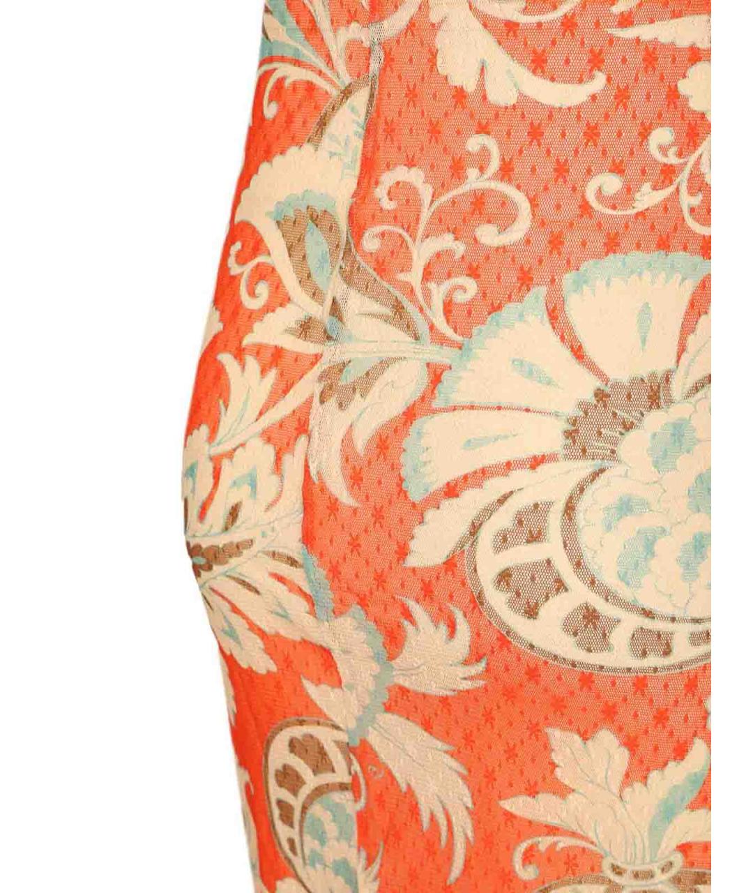 ETRO Красное полиамидовое повседневное платье, фото 6
