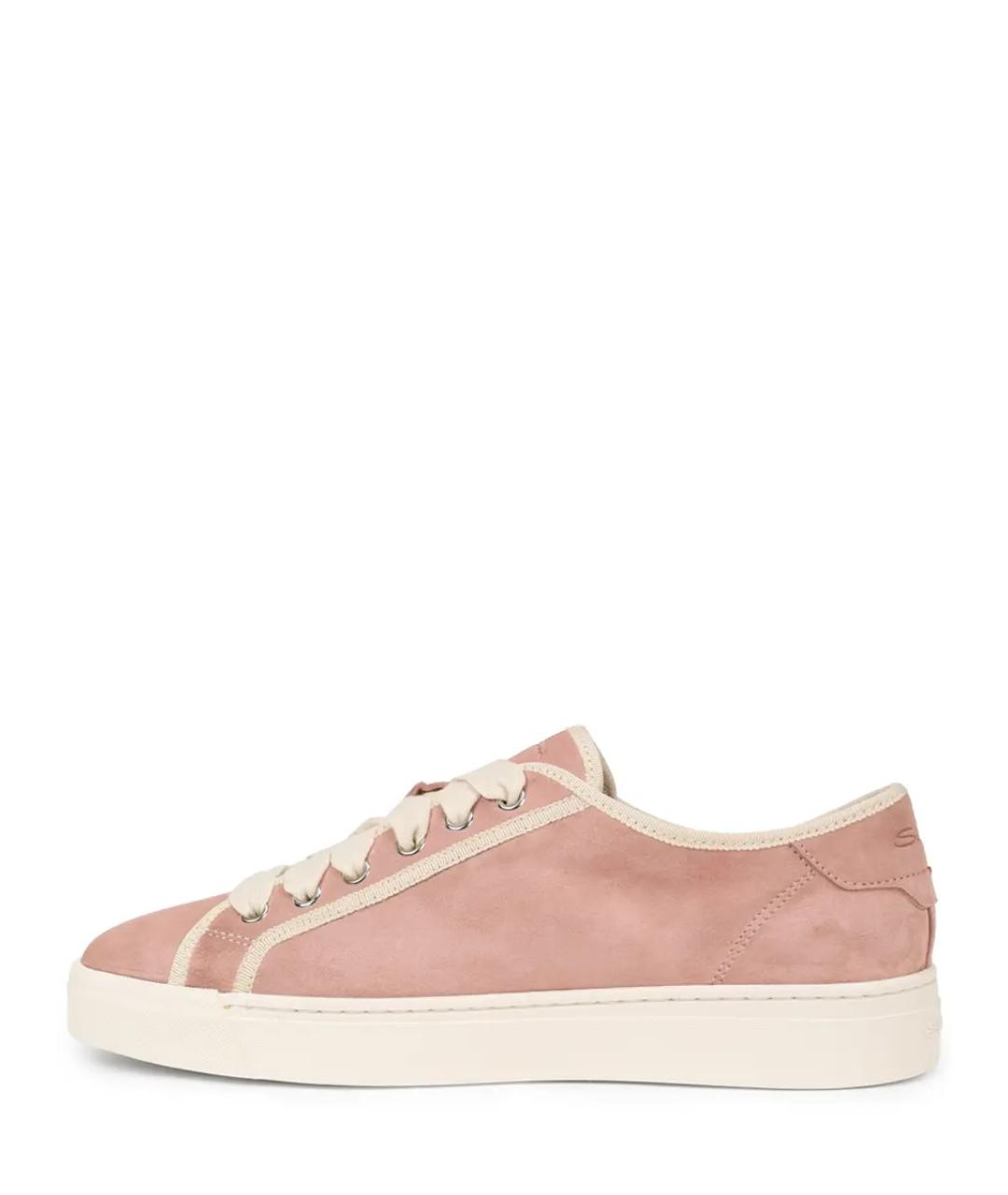 SANTONI Розовые кожаные кеды, фото 3