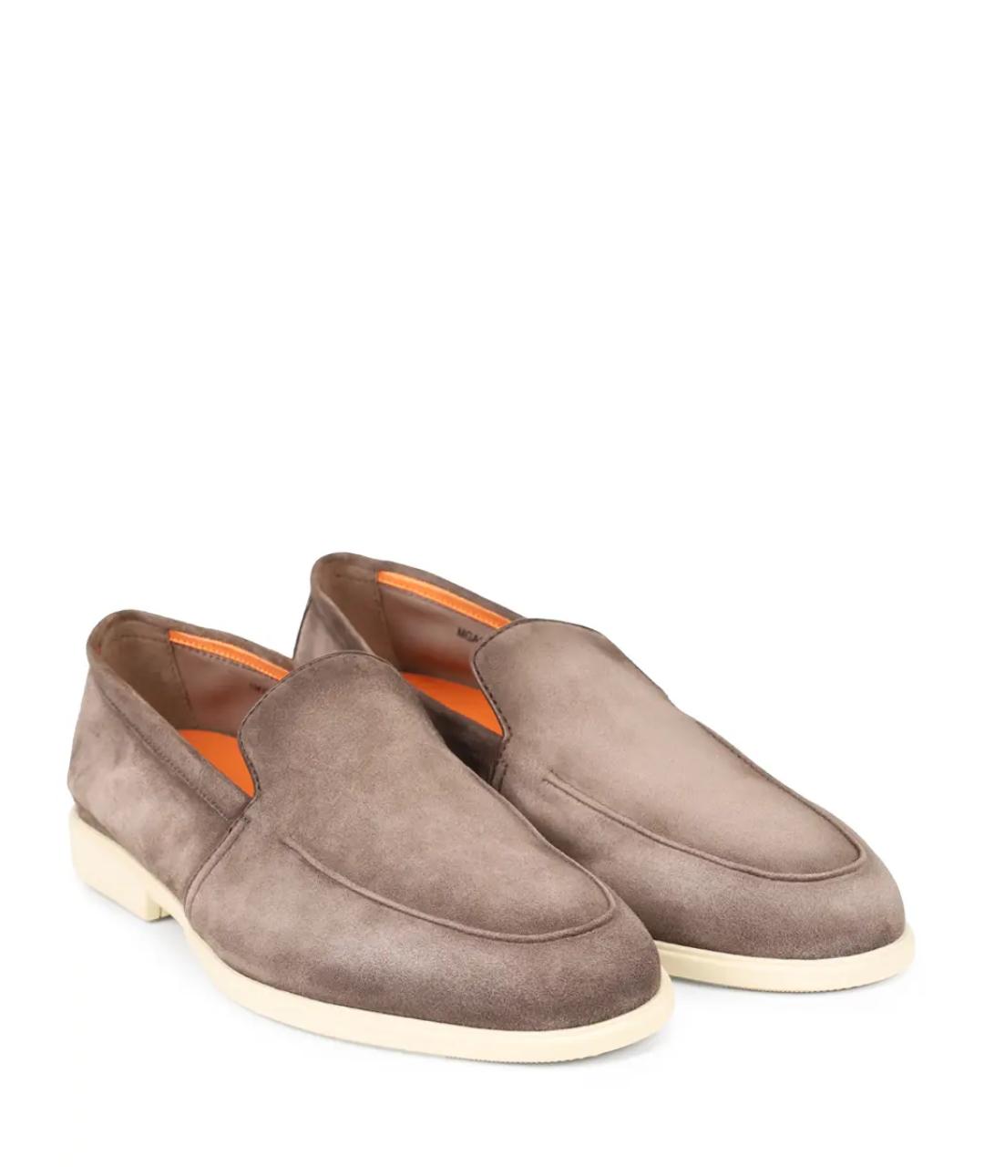 SANTONI Коричневые лоферы, фото 2