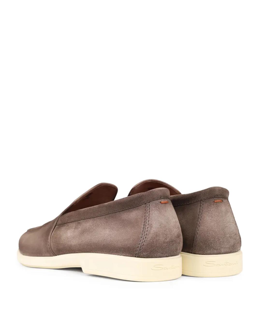 SANTONI Коричневые лоферы, фото 4